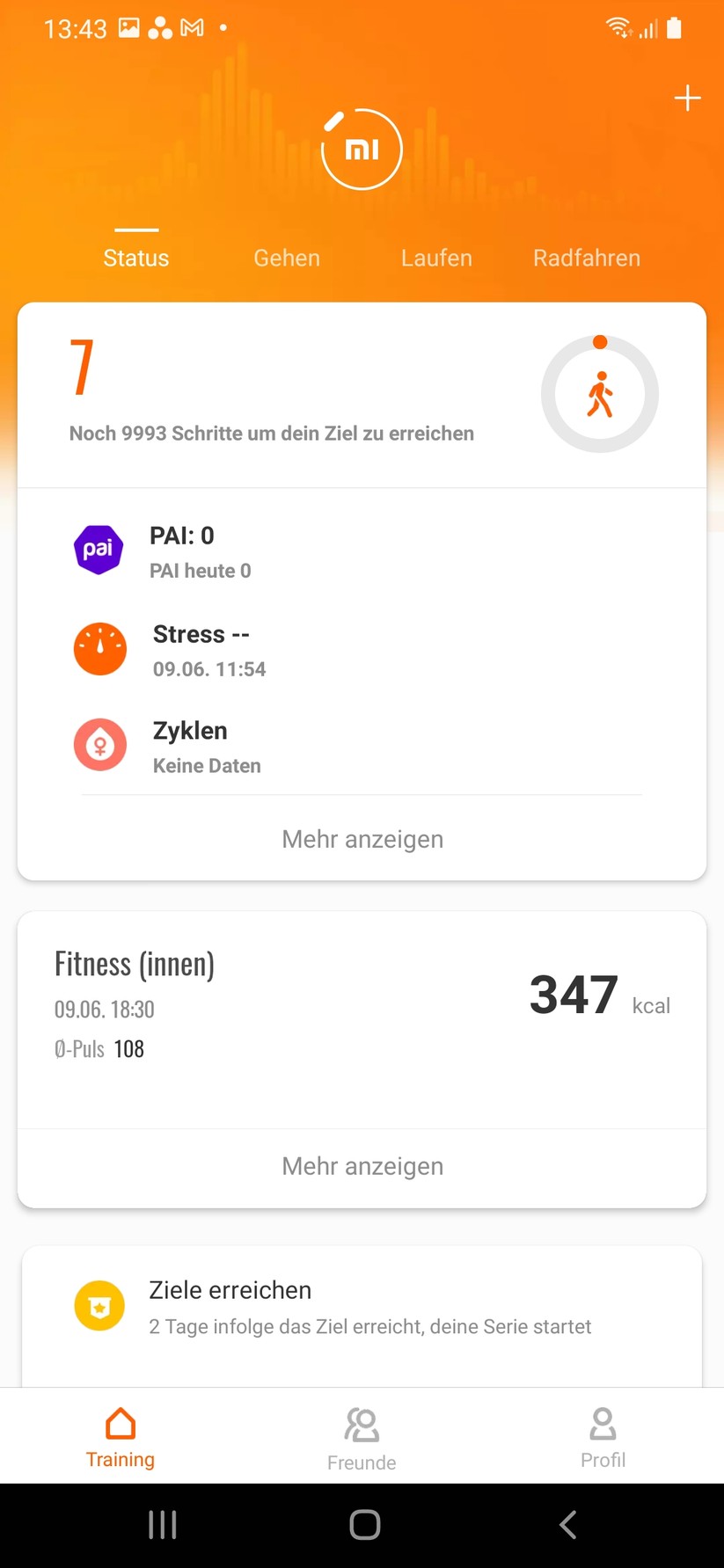 Xiaomi Mi Band 6 - App 