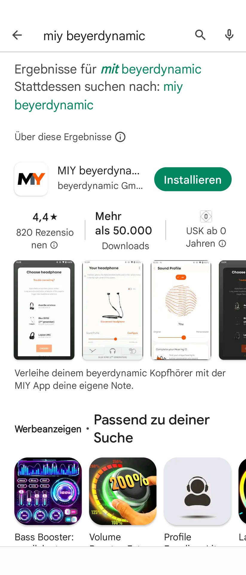 Beyerdynamic Free Byrd Screenshot