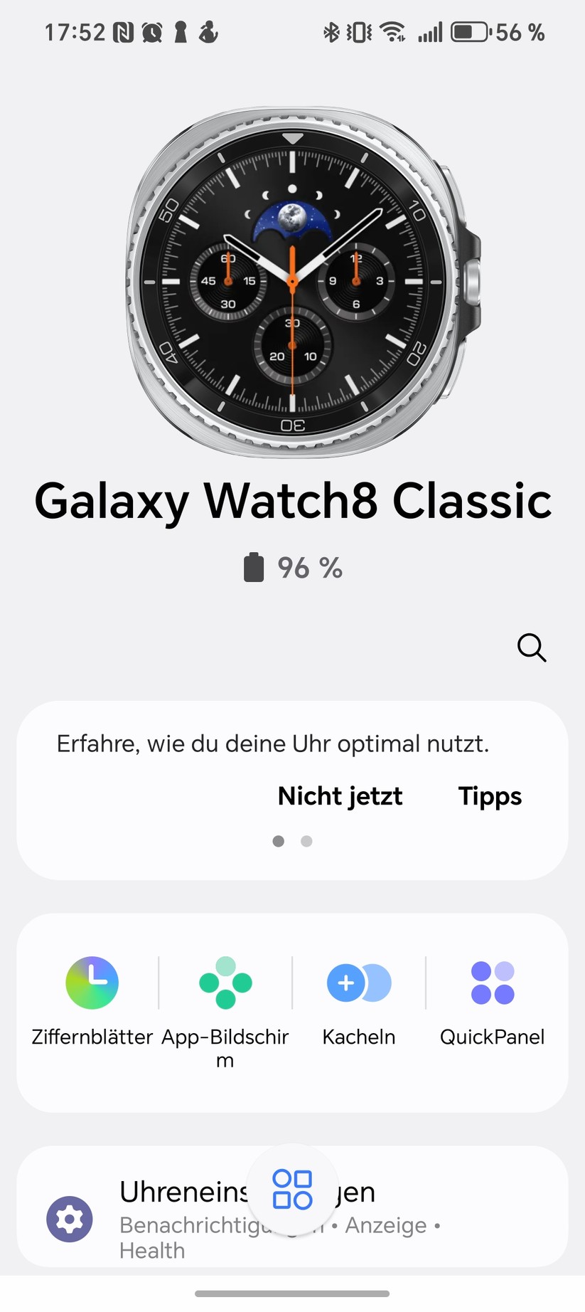 Samsung Galaxy Watch 8 Classic - Werable App