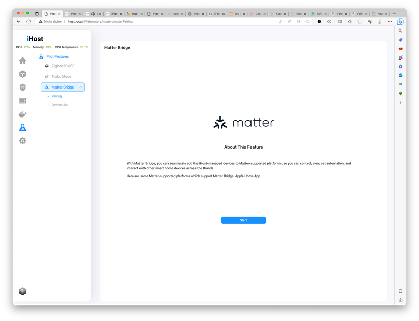 Smart-Home-Zentrale Sonoff iHost: Zigbee, Docker, Homebridge, Node-RED