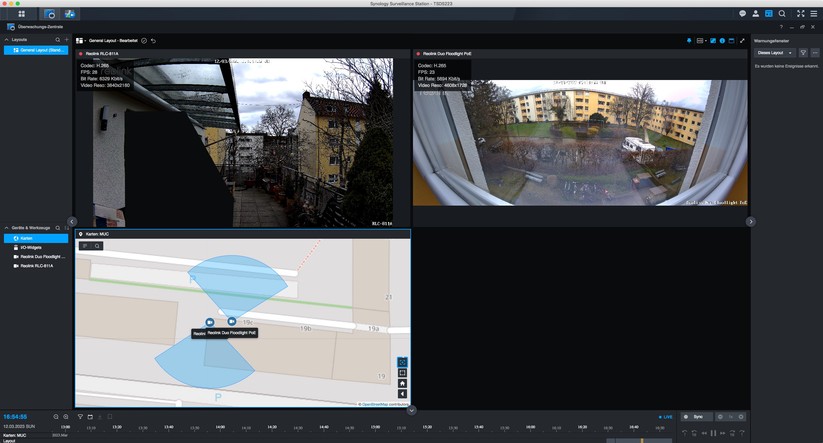 Synology Surveillance Station: Karte für Überwachungskamera hinzufügen