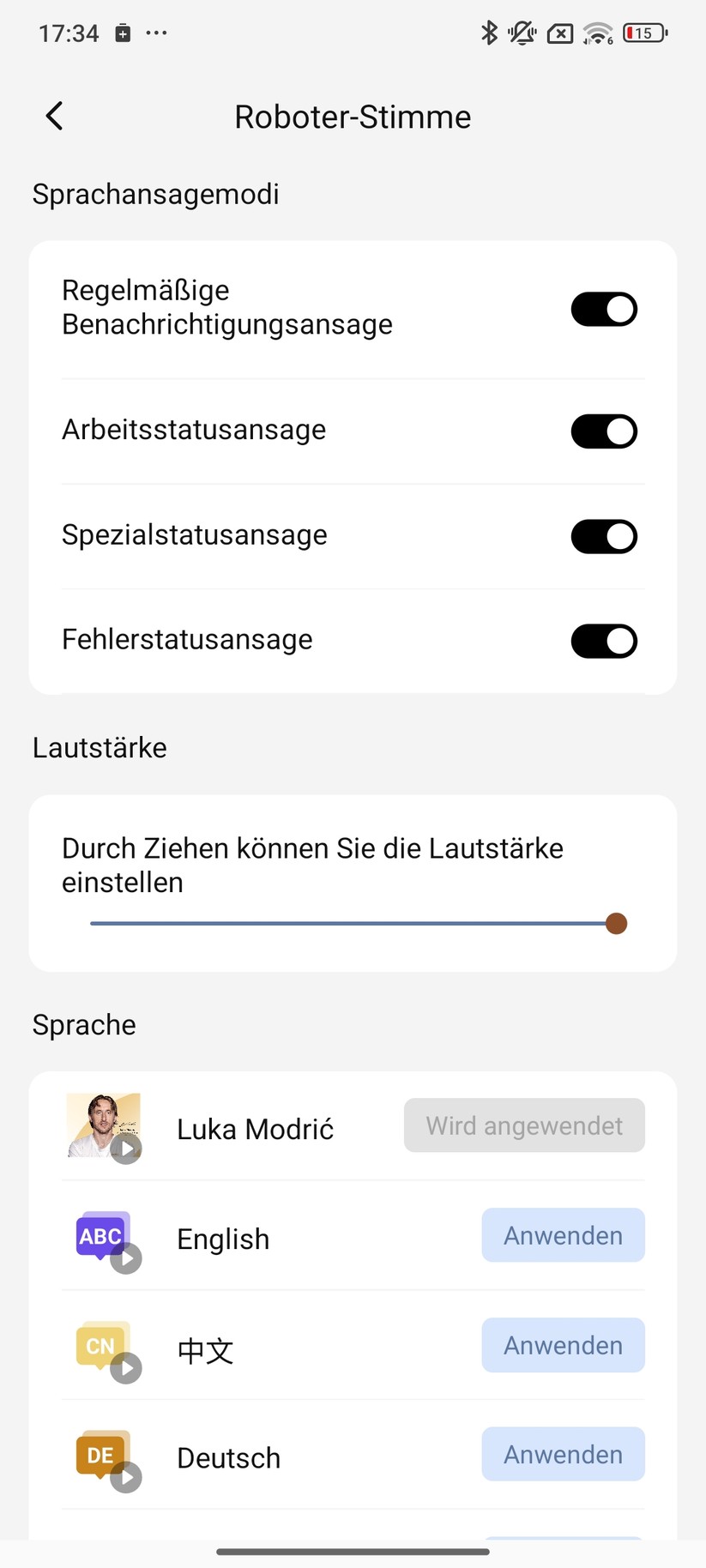 Mova 1000 – App