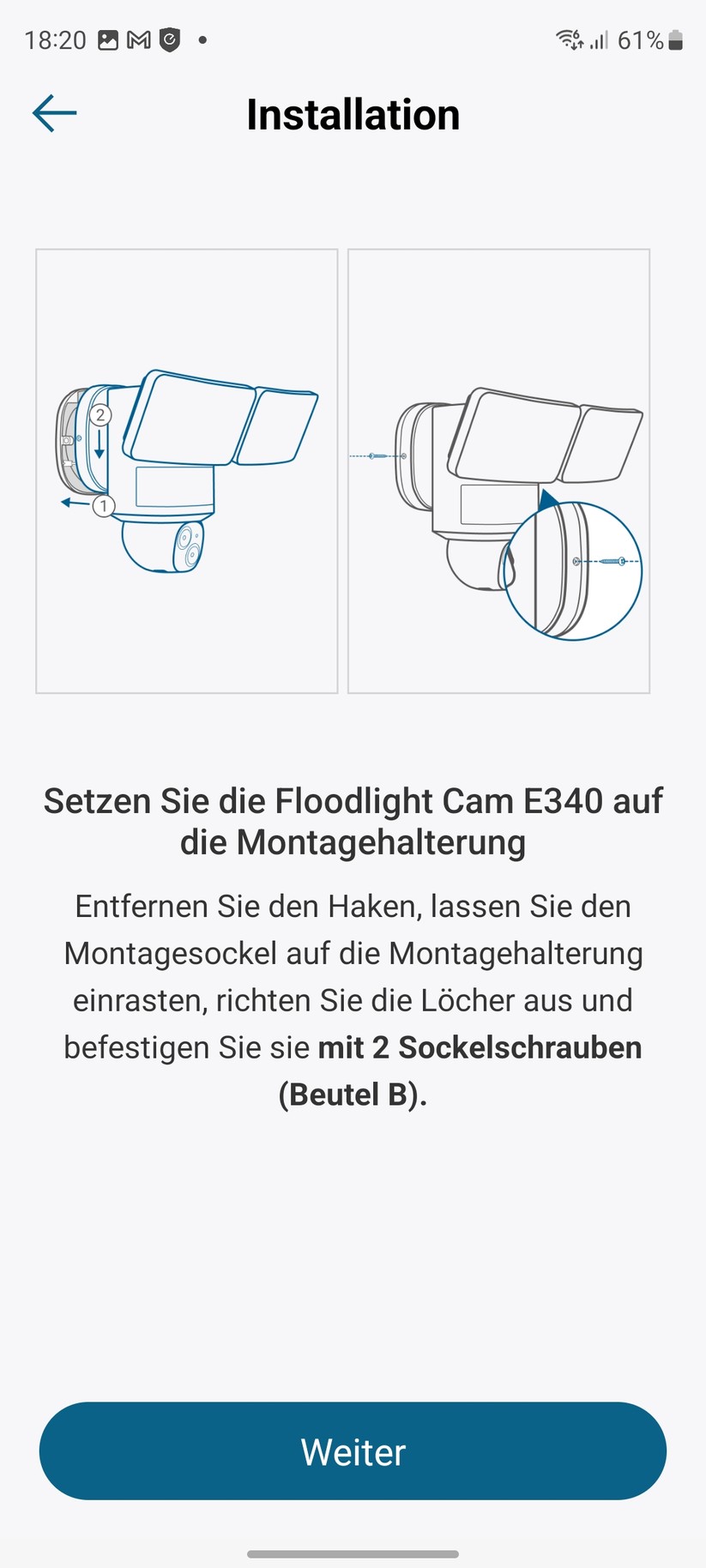 Eufy Floodlight Cam E340: Einrichtung und Einstellungen