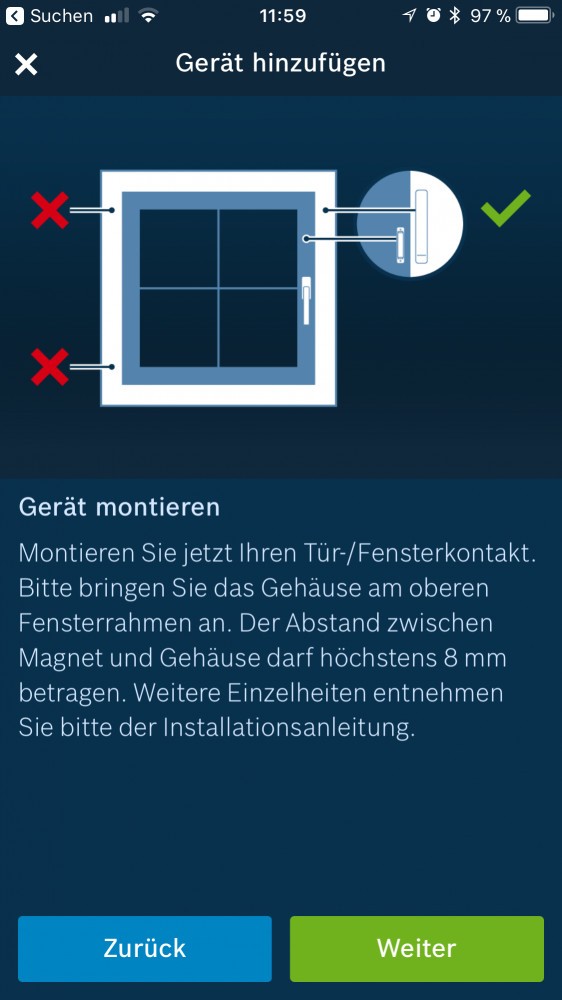 Zu einer guten App gehört eine gute Anleitung, die bei Montage und Einrichtung hilft.