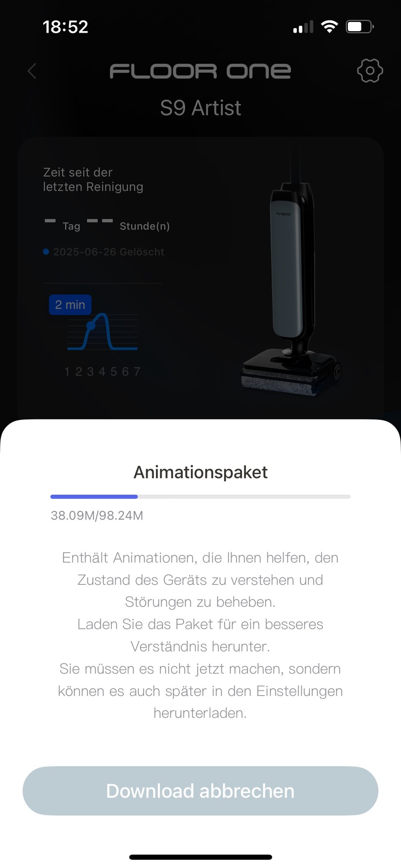 Tineco Floor One S9 Artist – App