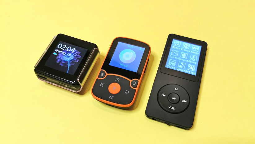 MP3-Player: Das Bedienkonzept beeinflußt die Abmessungen kaum.