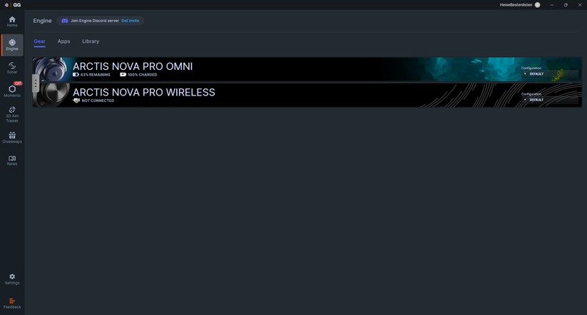 Steelseries Arctis Nova Pro Omni - Bilder App