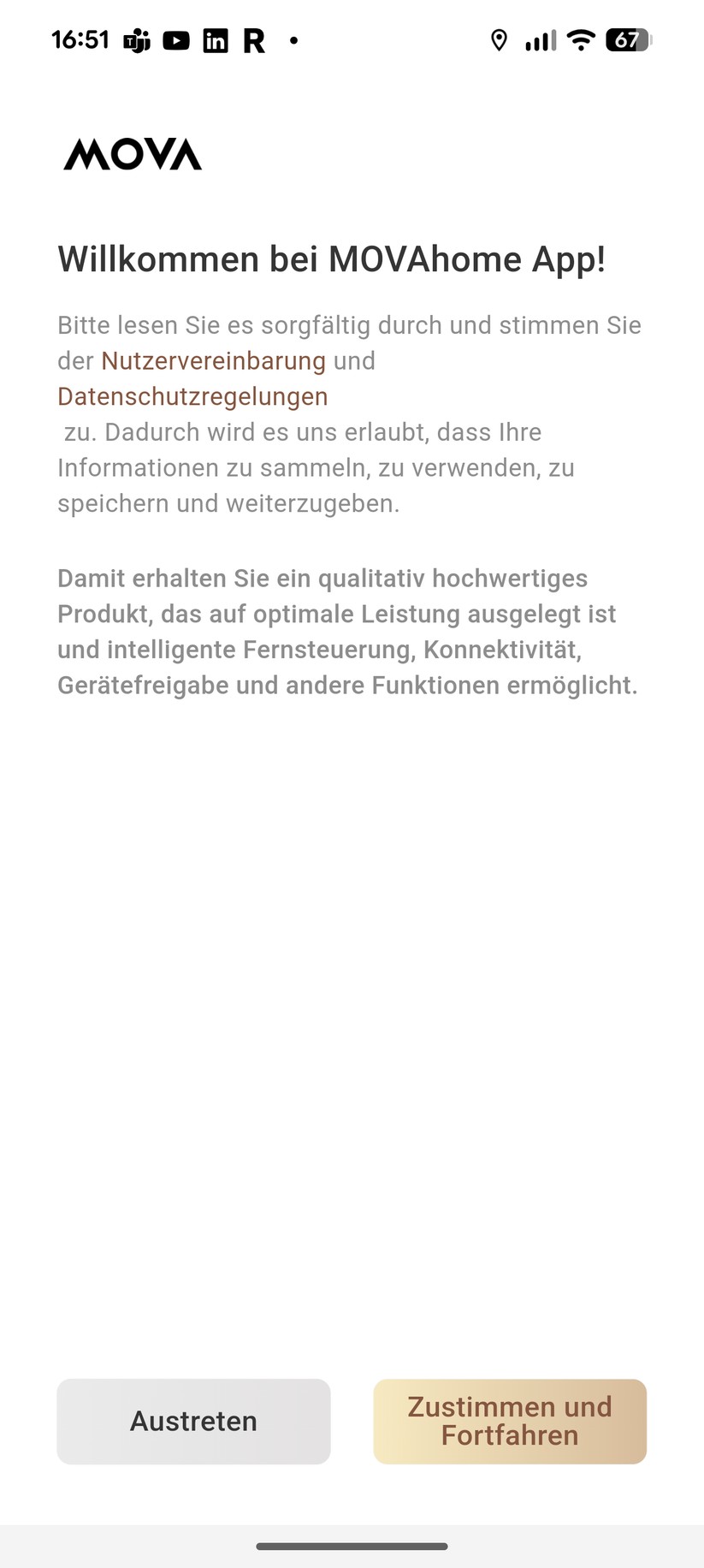 Mova V50 Ultra Complete – App