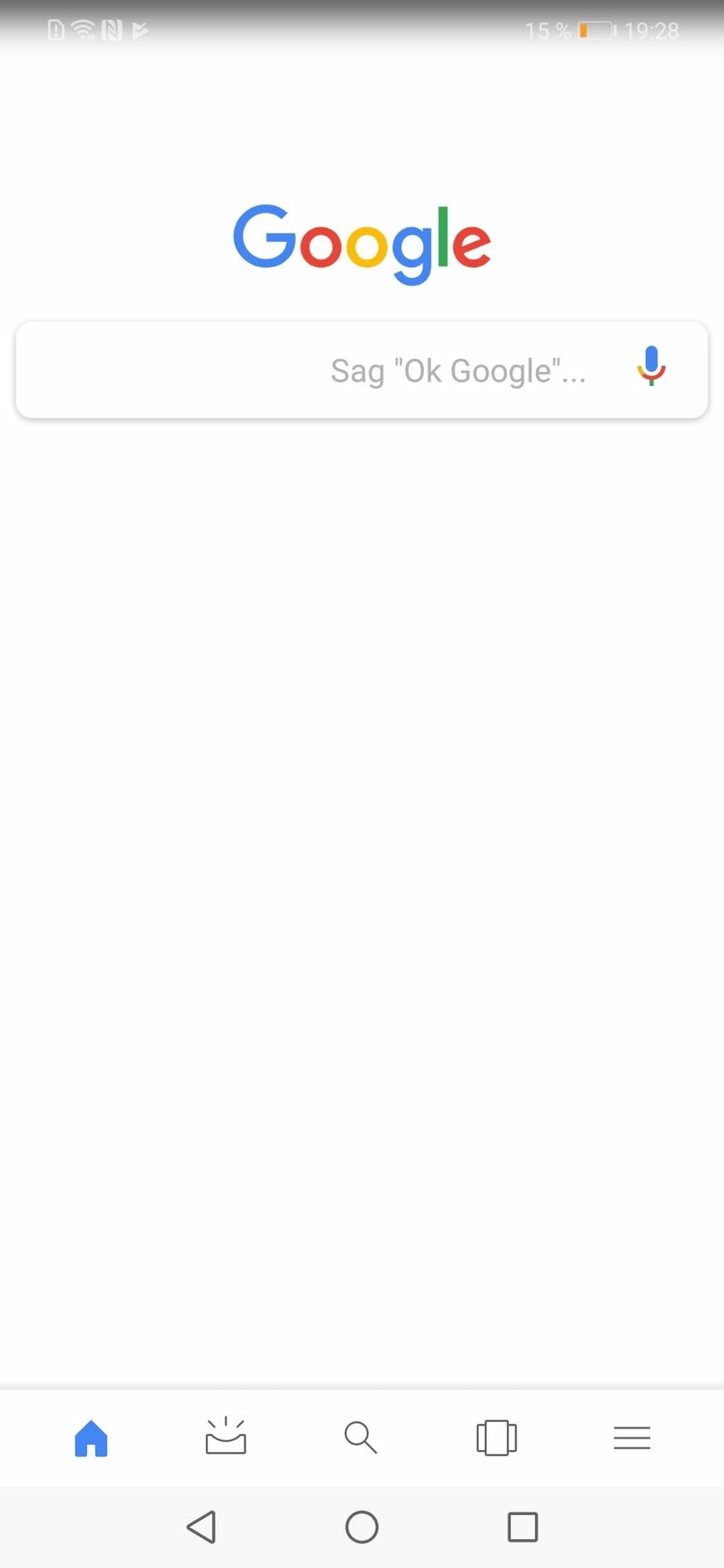 Google Now auf dem Mate 20 Lite