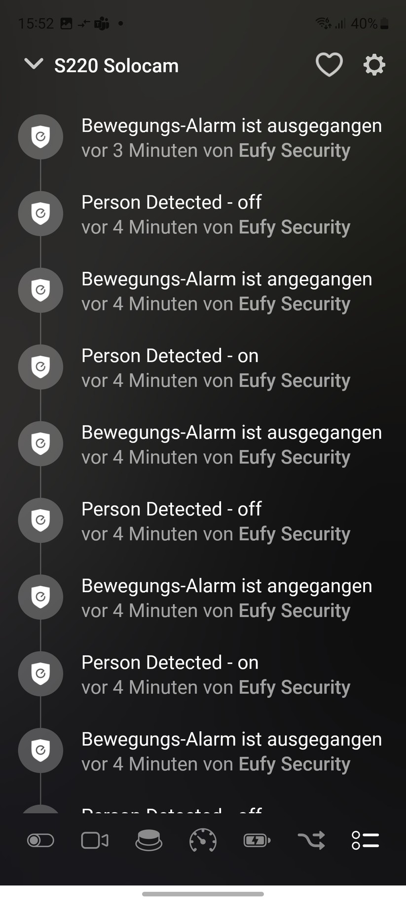 Eufy Solocam S220: Integration in Homey Pro