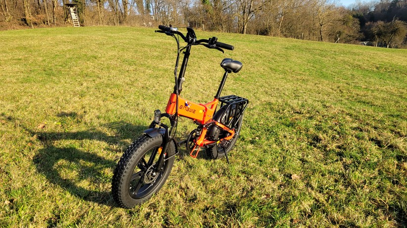  Faltbares E-Fatbike mit Doppelfederung und ergonomischer Sitzposition