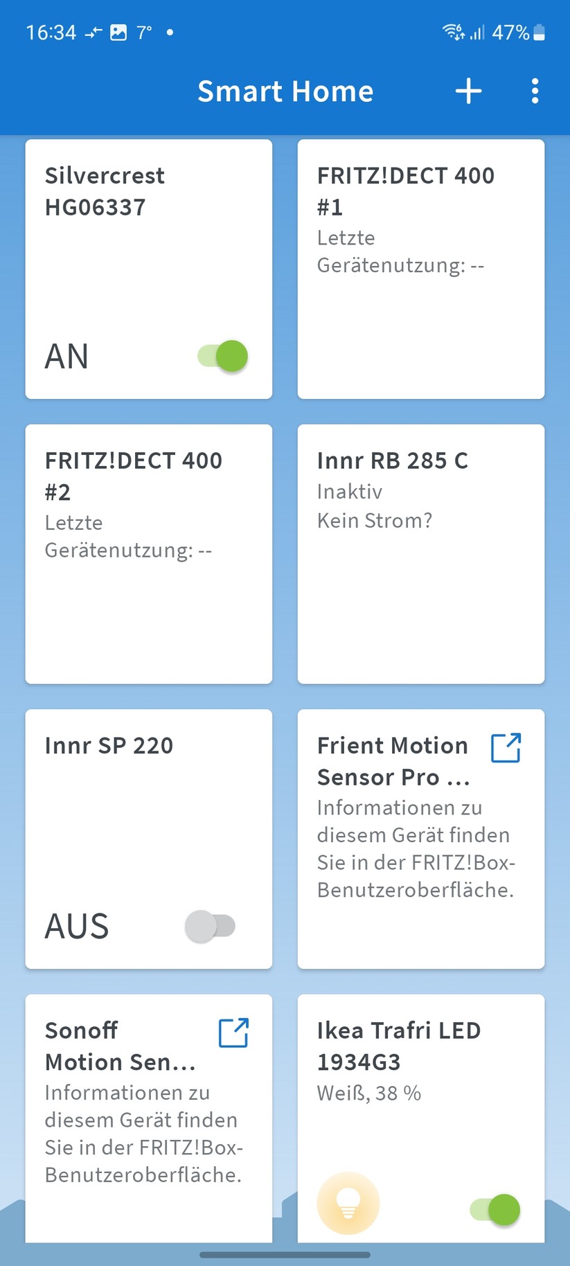 Fritz Smart Gateway: Steuerung mit Fritz-App Smart Home