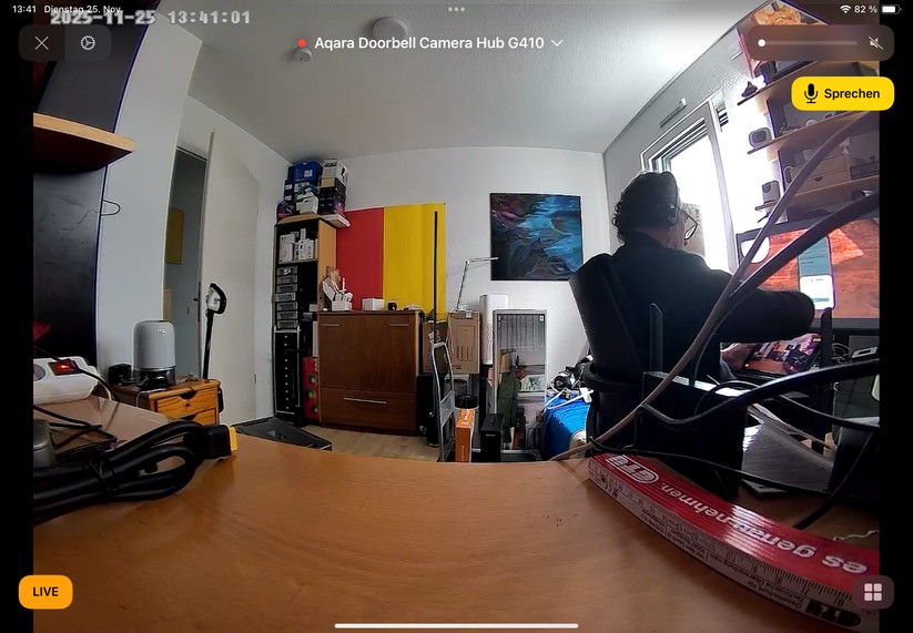 Der Aqara Camera Hub G410 ist kompatibel mit Homekit Secure Video. Damit lässt sich nicht nur der Livestream der Video-Türklingel betrachten, sondern auch der Bewegungssensor für Automatisierungen nutzen.