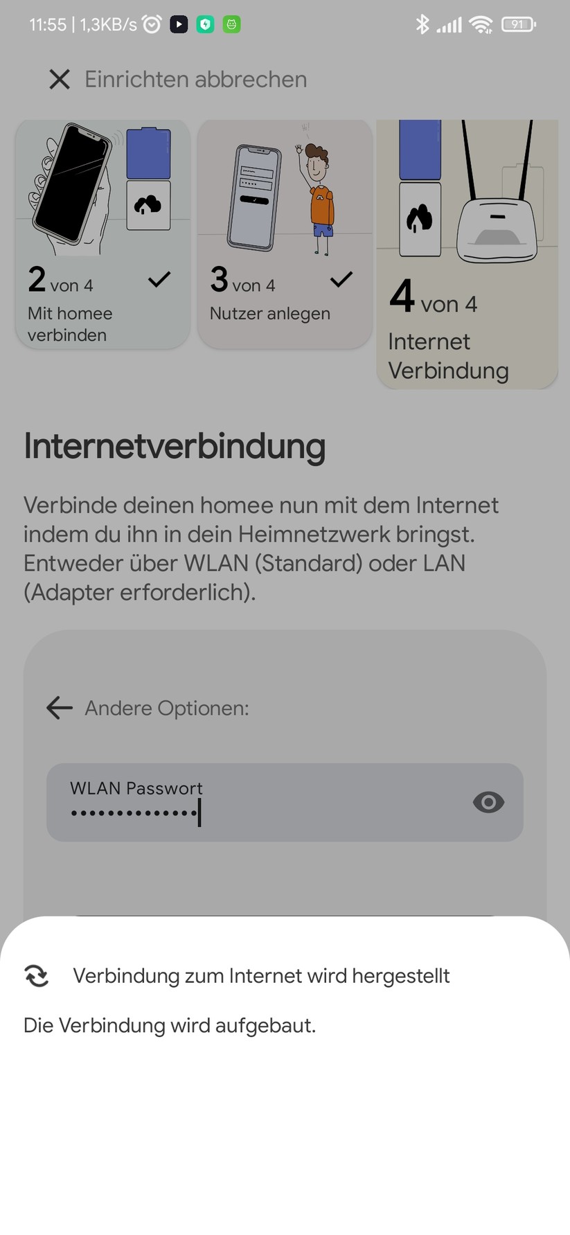 Homee: Smartphone- und Web-App