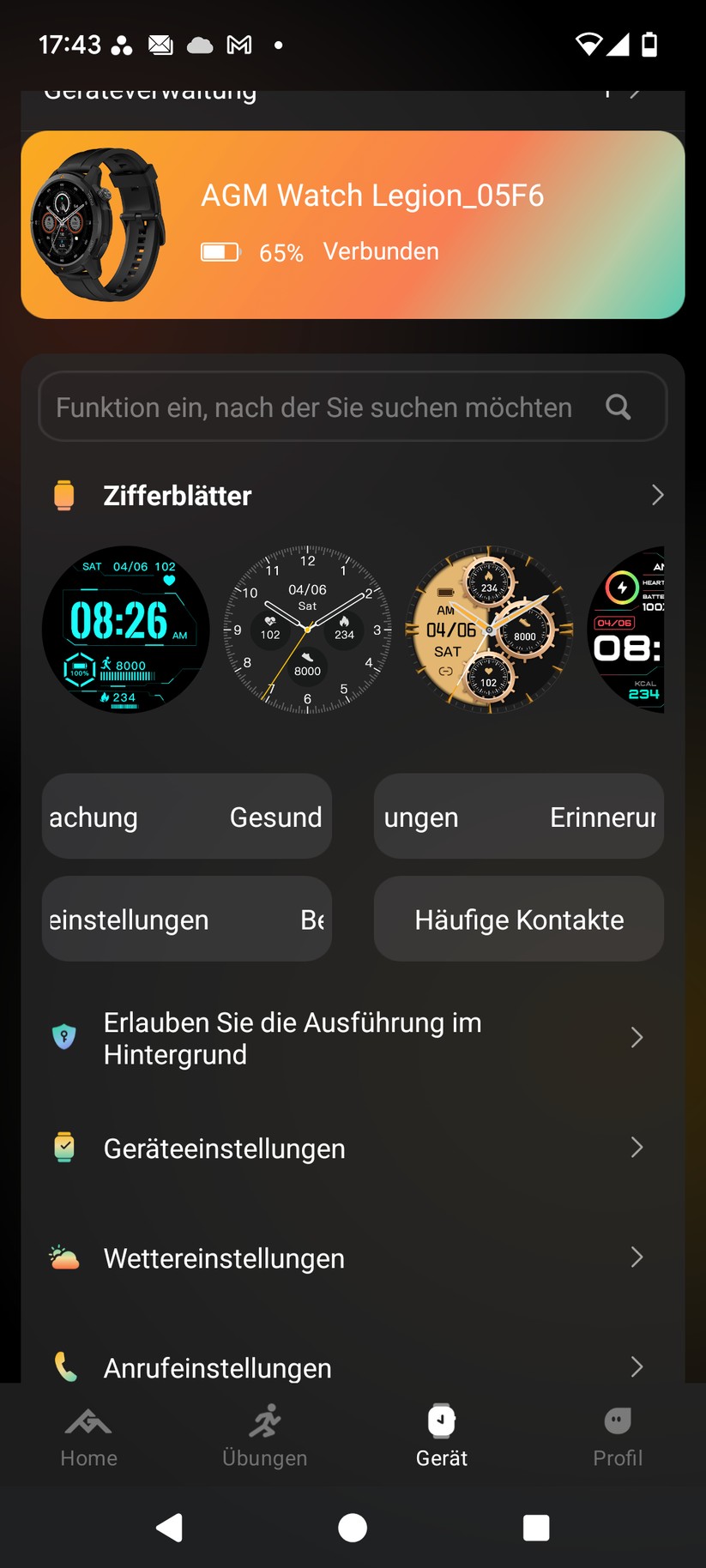 AGM Legion Watch - App