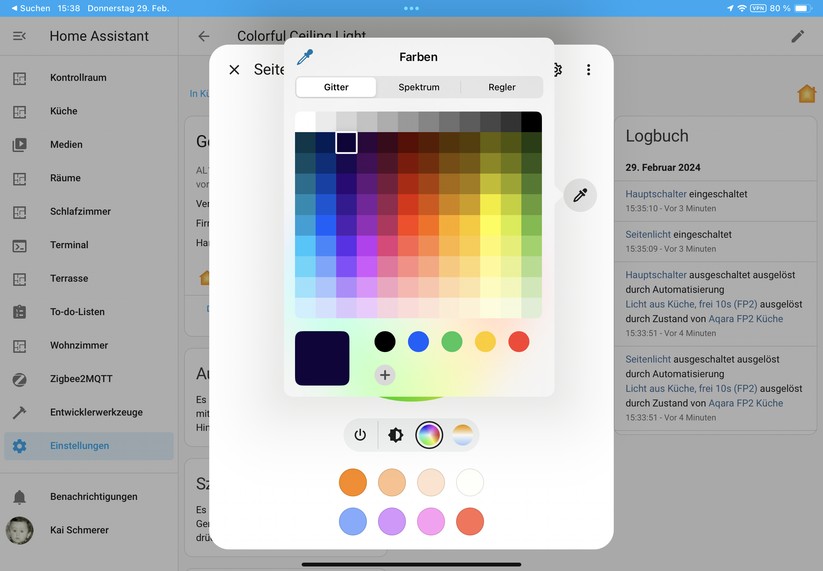 Dank Matter-Kompatibilität lässt sich die Aqara-Deckenleuchte unter anderem auch über Apple Home, Homey Pro und Home Assistant steuern. 