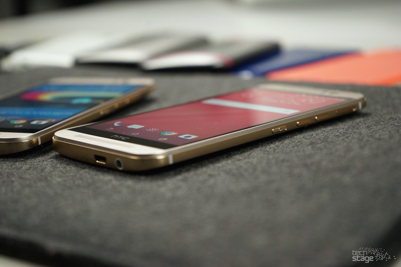 Auf der rechten Seite des HTC One M9 befinden sich drei Tasten.