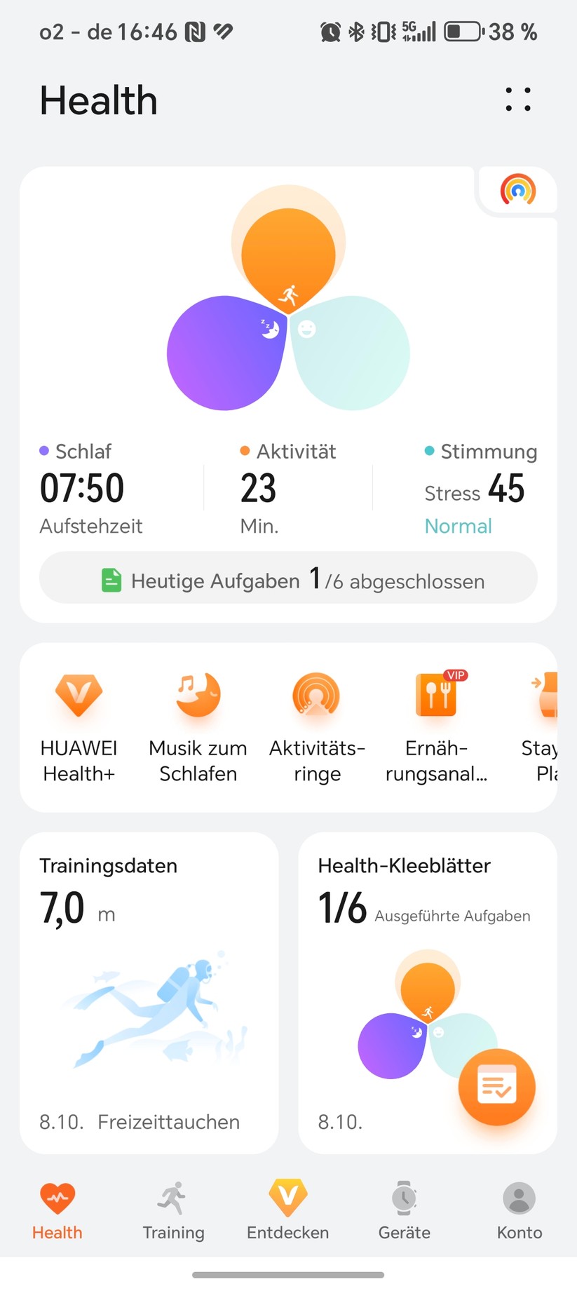 Huawei Watch Ultimate 2 - Health App