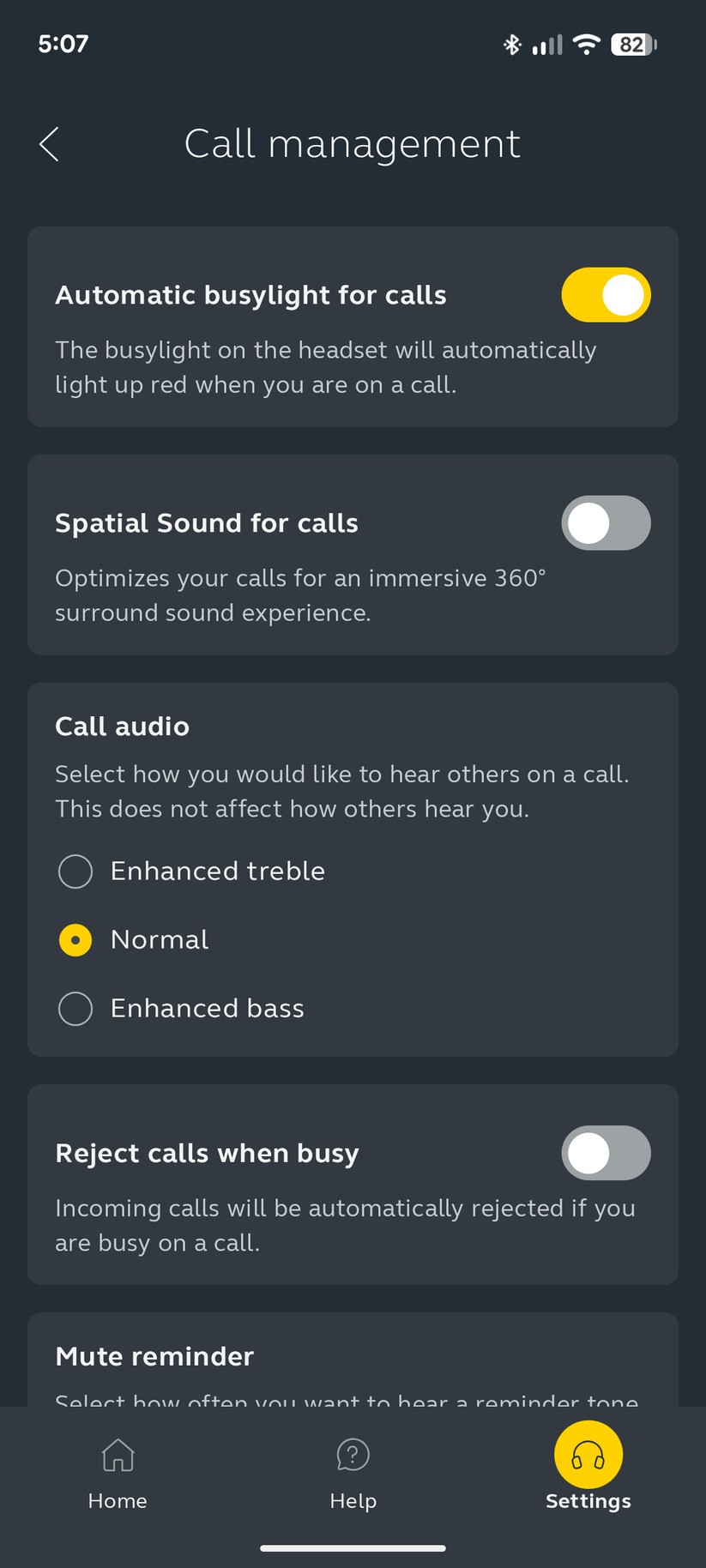 Jabra Evolve3 85 - Bilder Smartphone-App
