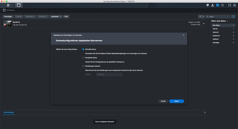 Reolink Duo Floodlight PoE: Synology Surveillance Station