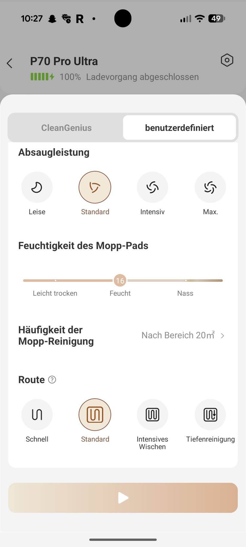 Mova P70 Pro Ultra – App & Einrichtung