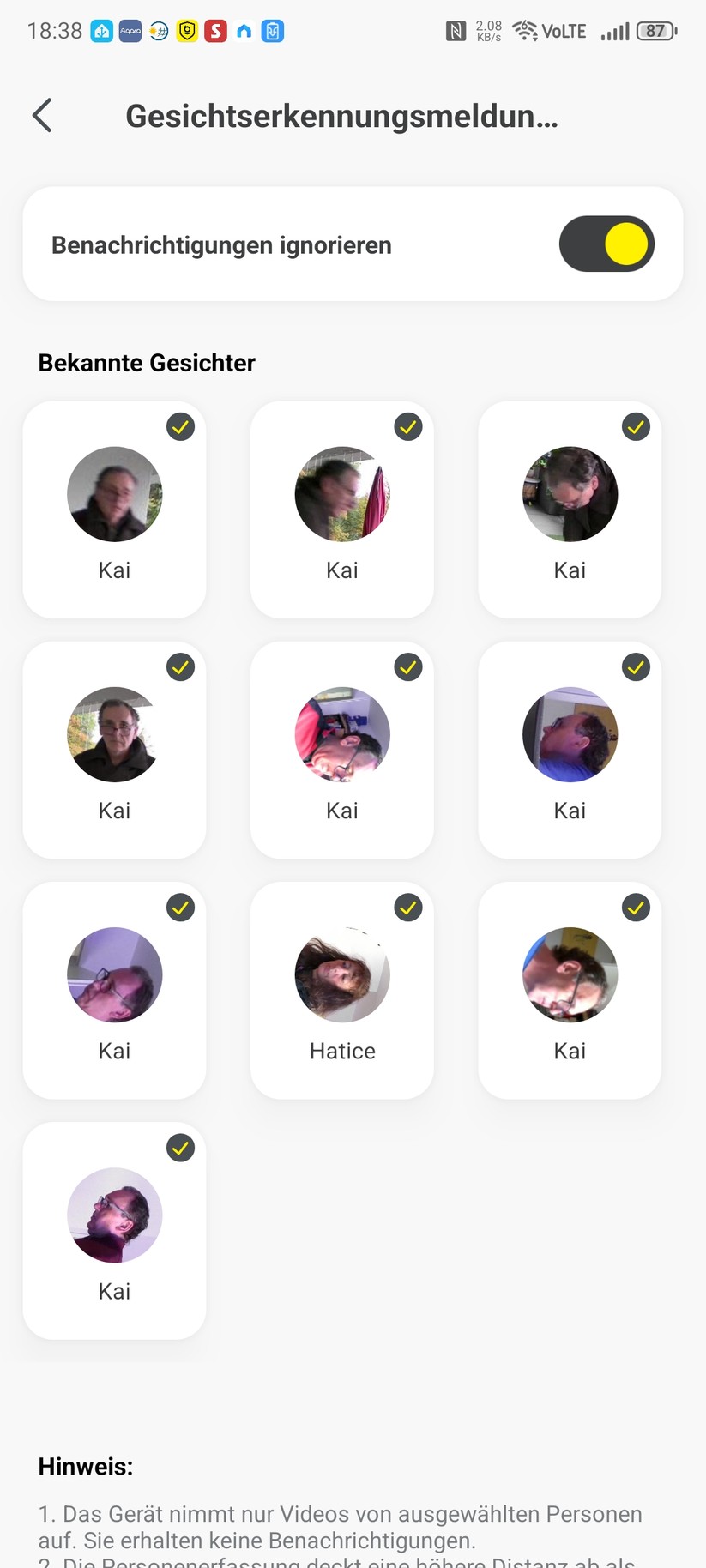 Baseus Security S2: Konfiguration mit der App