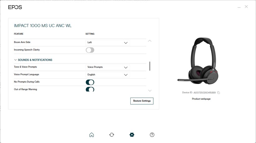 Epos Impact 1000 - Bilder App