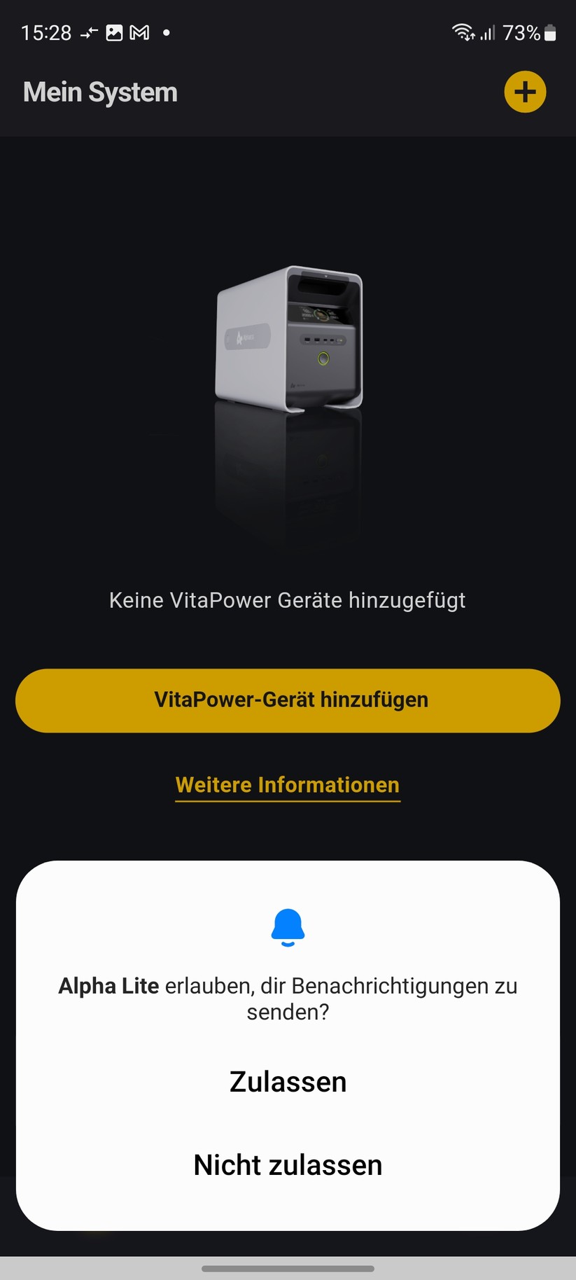  Inbetriebnahme mit App Alpha Lite