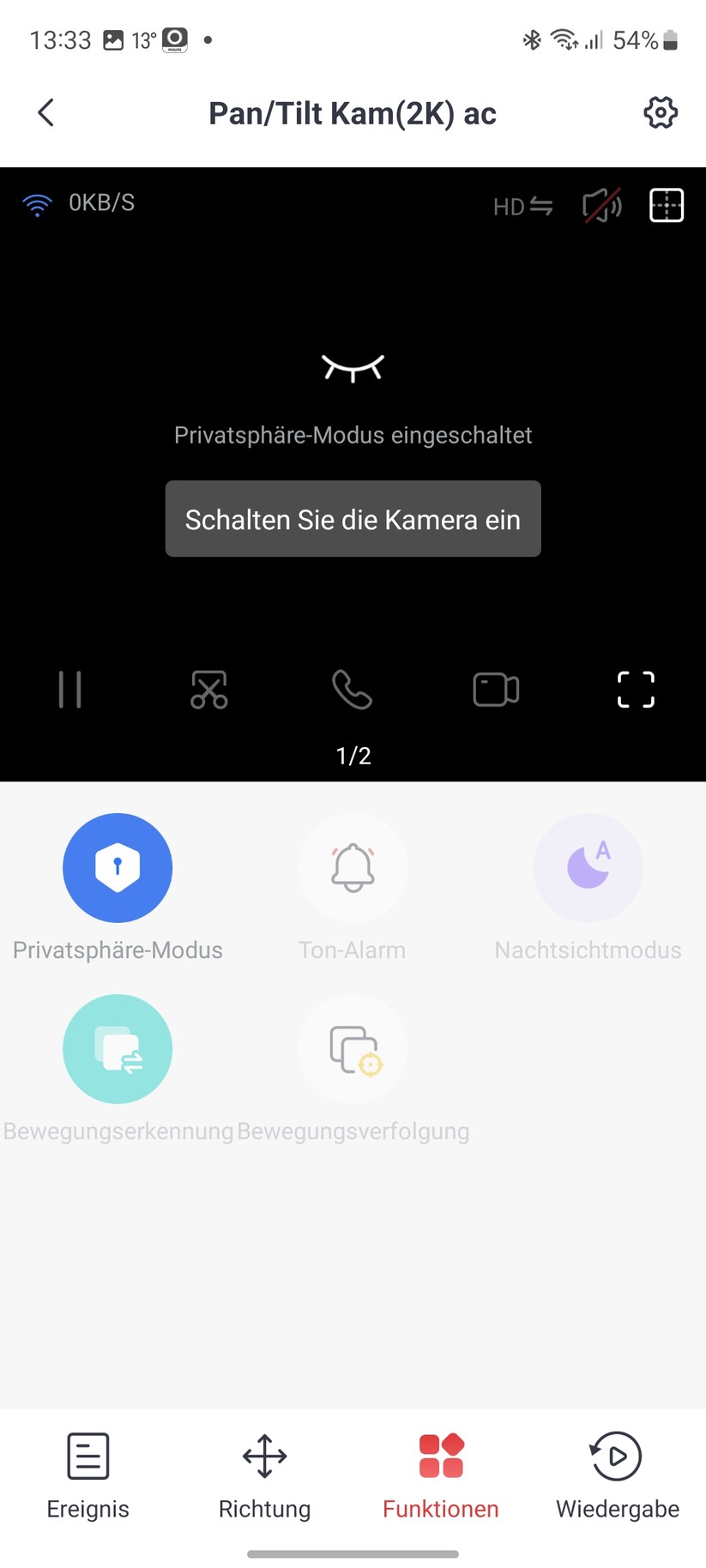 Switchbot PTZ-Überwachungskamera 2K