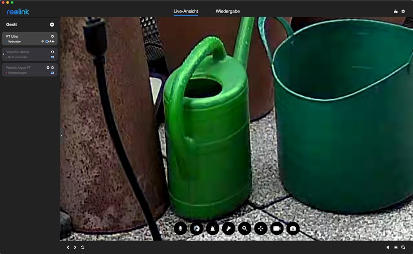 Reolink Argus PT Ultra: Einstellungen mit Desktop-App