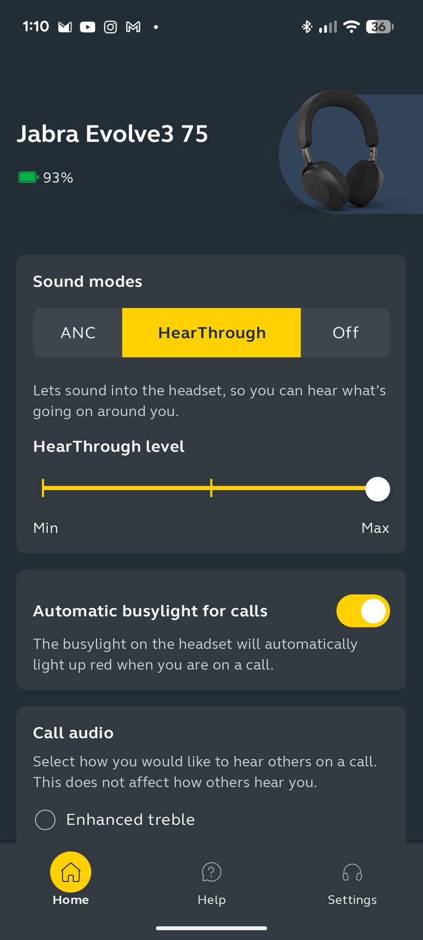 Jabra Evolve 3 75 - Bilder App