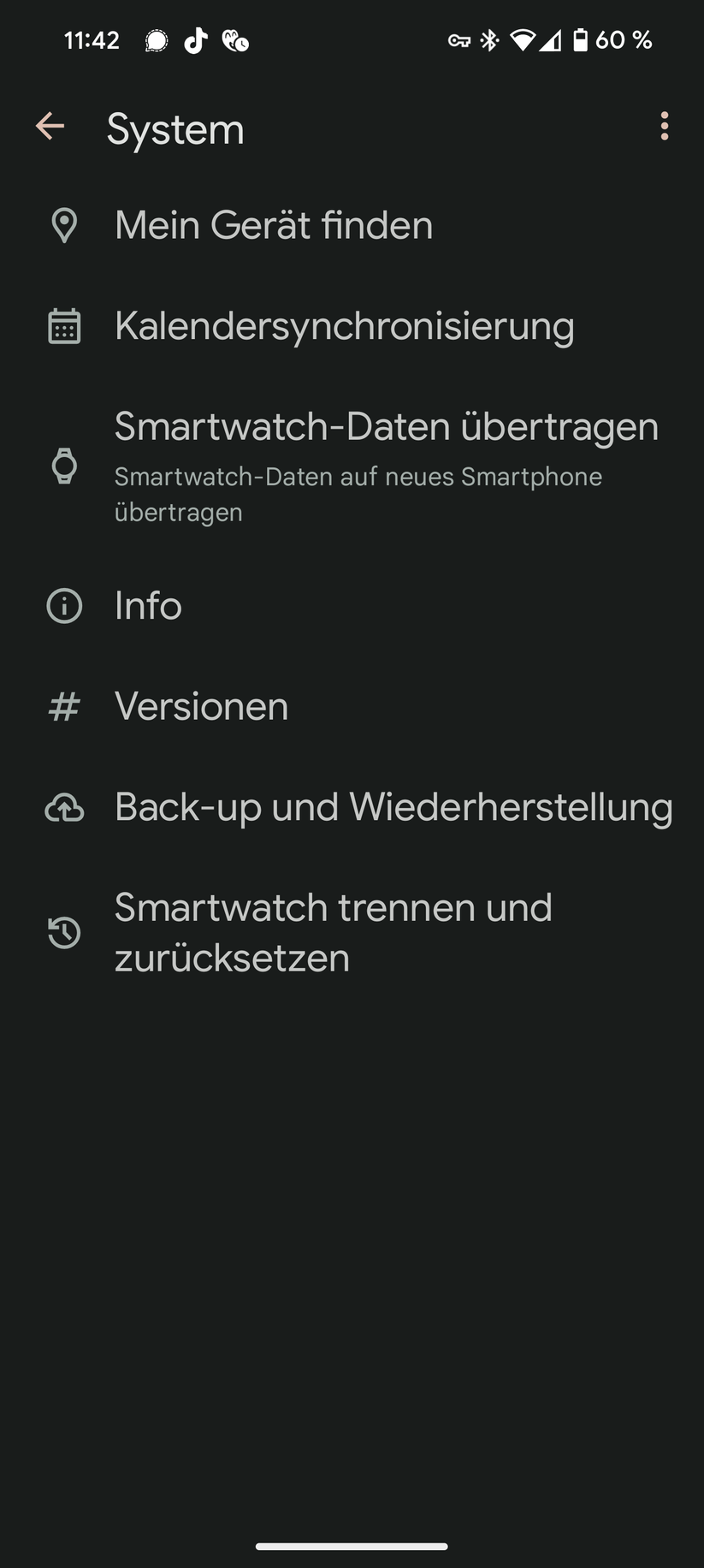 Verknüpfung mit dem Android-Smartphone und Backup-Funktion