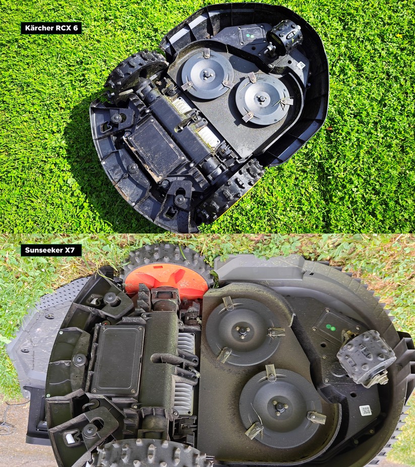 Mähroboter Kärcher RCX 6: Die Ähnlichkeiten zum Sunseeker X7 sind unverkennbar.
