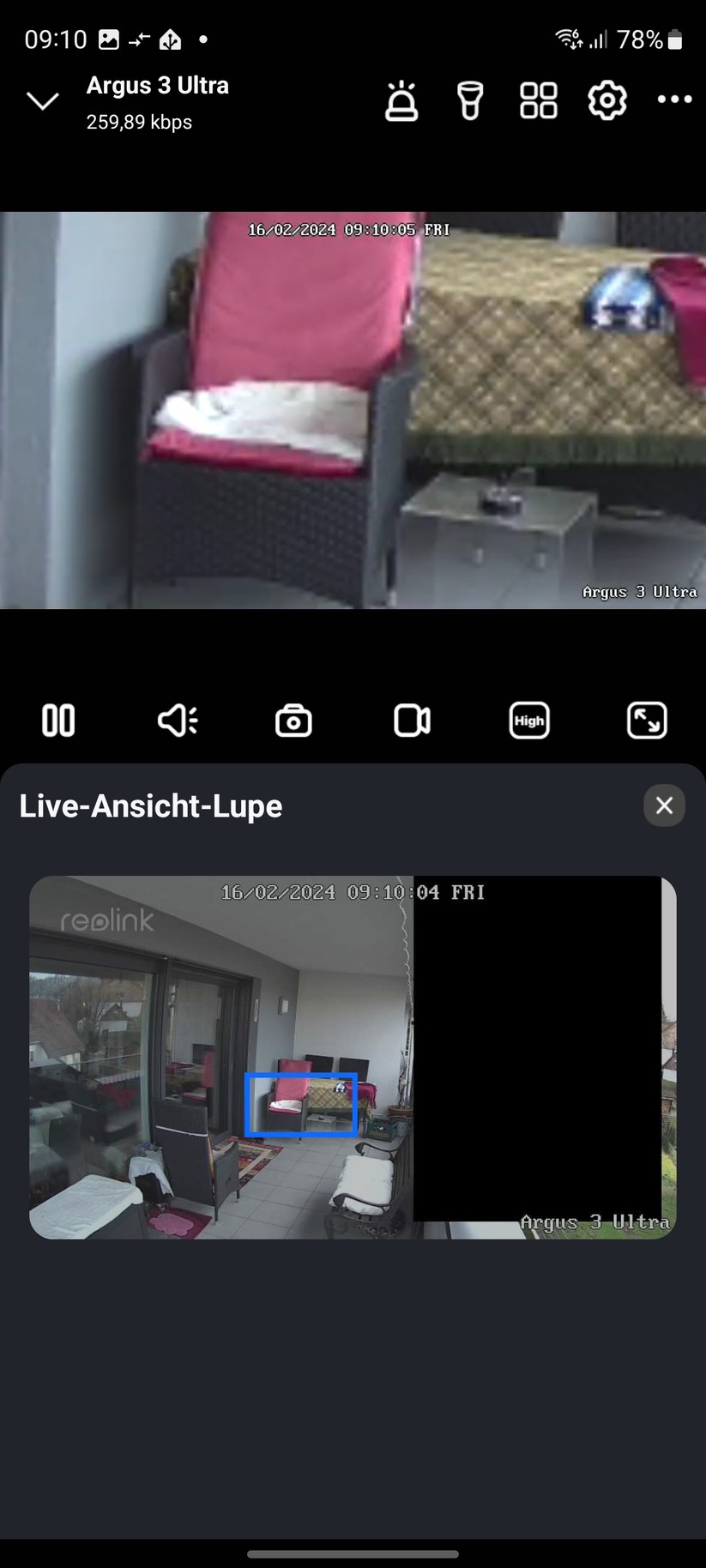 Reolink Argus 3 Ultra: Testaufnahmen