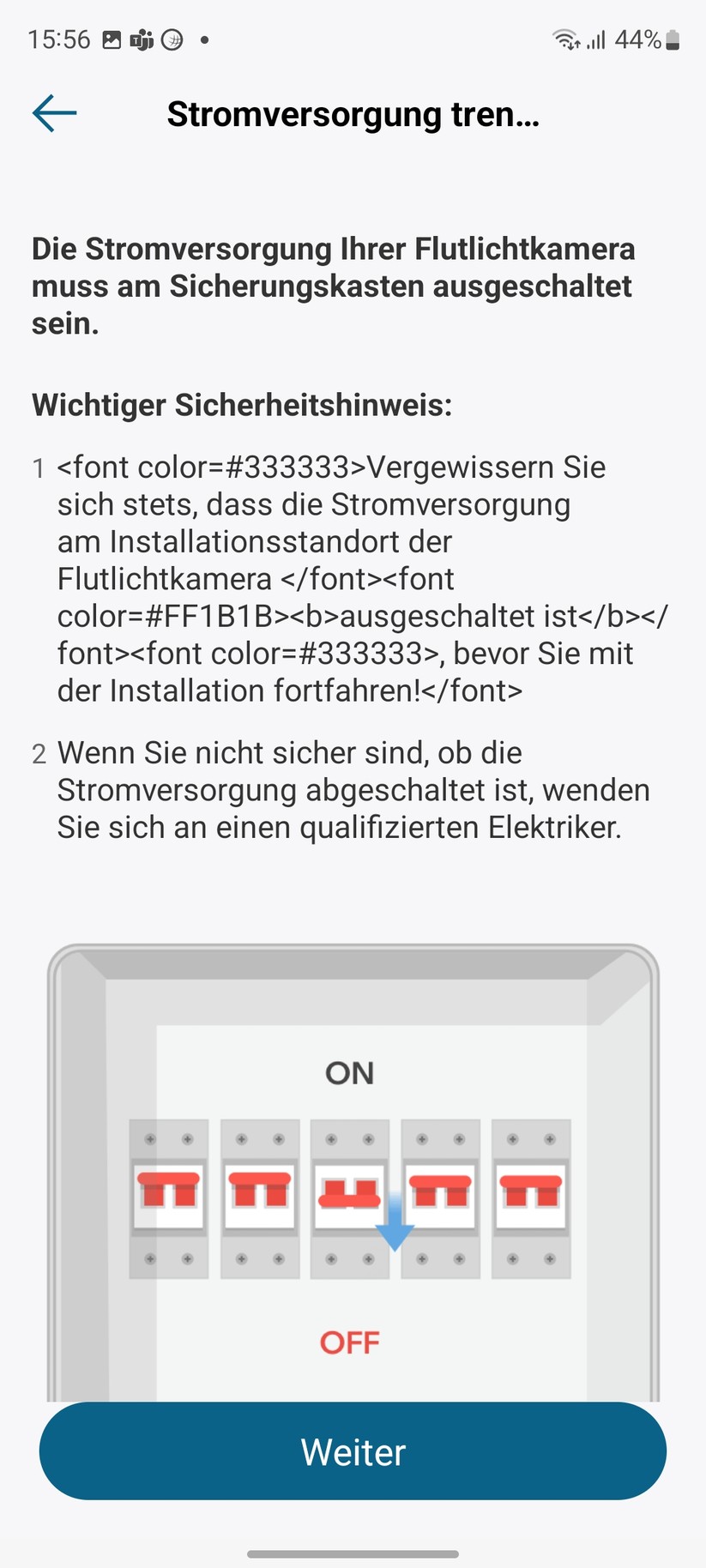 Eufy Floodlight Cam (2500 Lumen, Full-HD): Inbetriebnahme 7