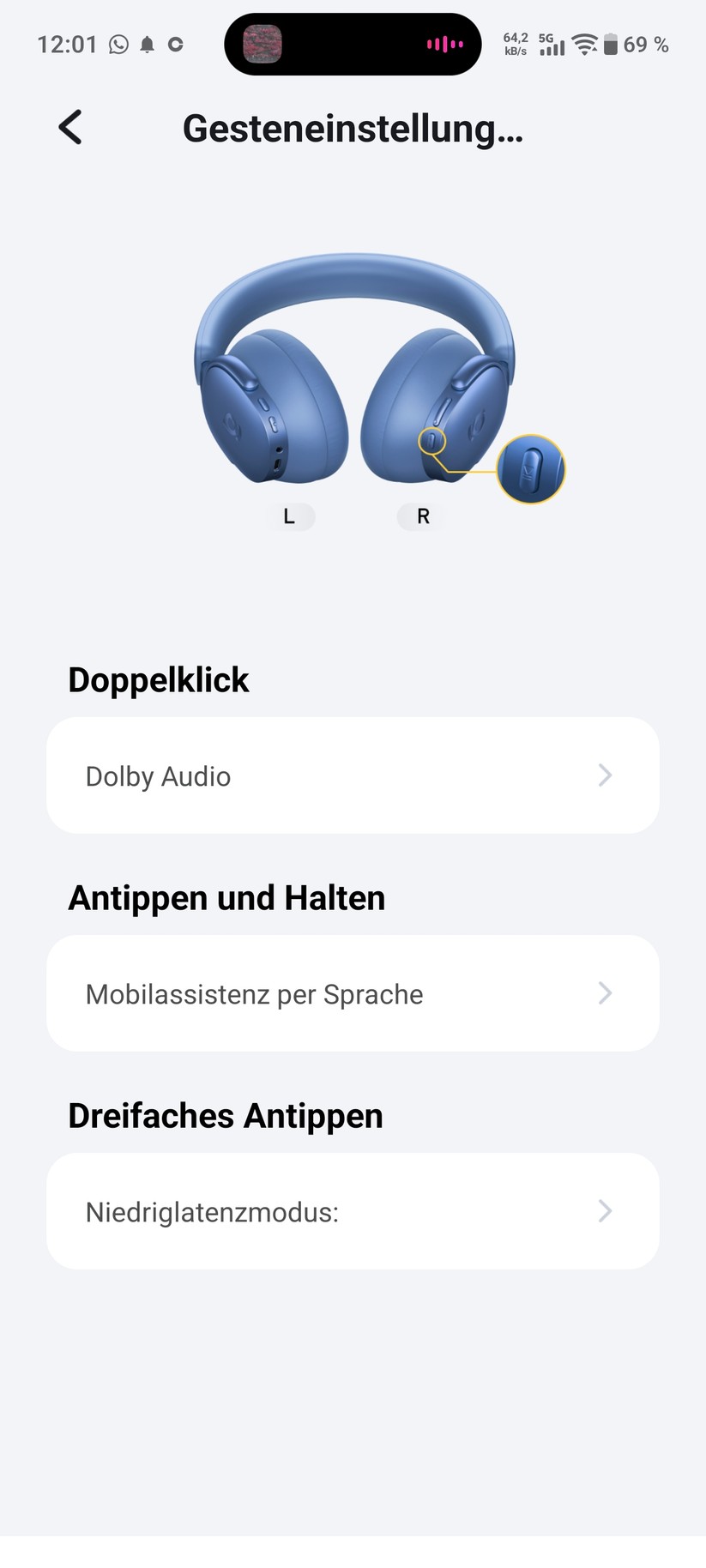 Baseus Inspire XH1 Screenshot