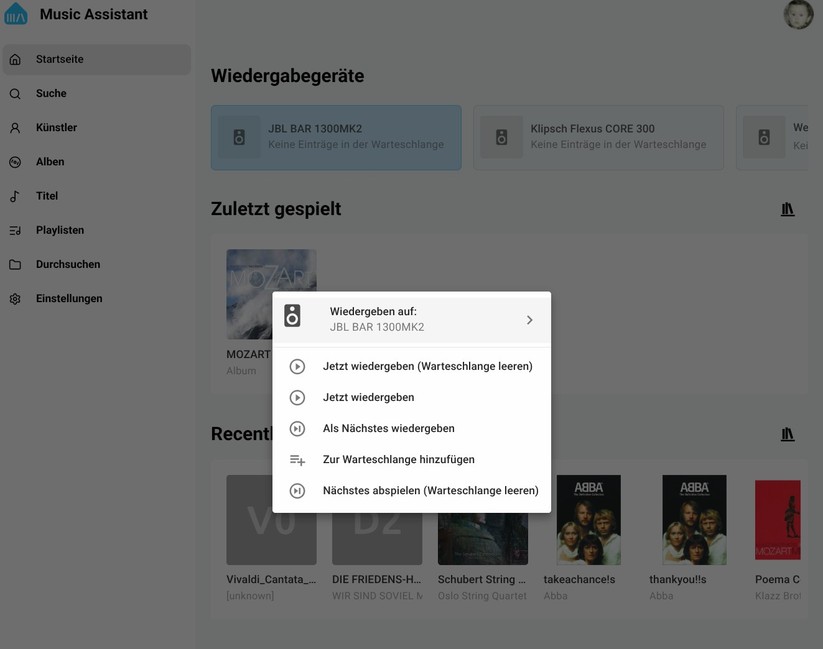 Die JBL Bar 1300MK2 lässt sich unter Home Assistant als Medienabspielgerät nutzen. Somit kann sie als Soundausgabe für die eigene Musiksammlung dienen.