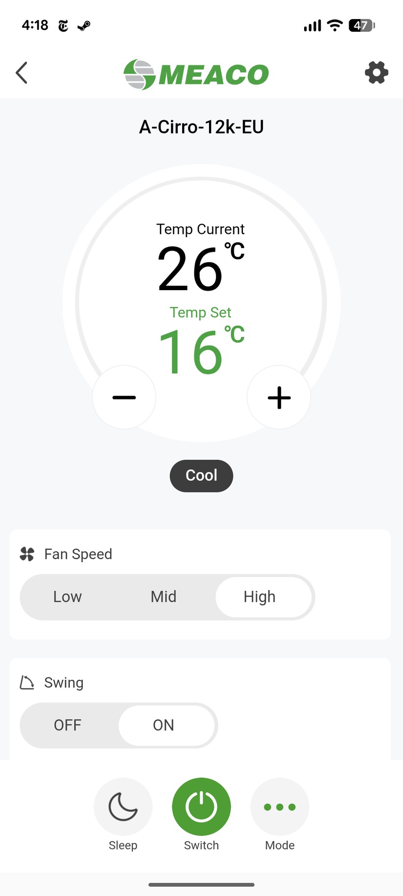 Meaco Cool Pro 12000 - Bilder App
