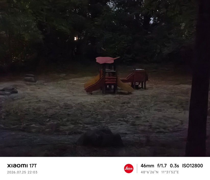 Xiaomi 17T: Hauptkamera bei Nacht (2x Zoom)