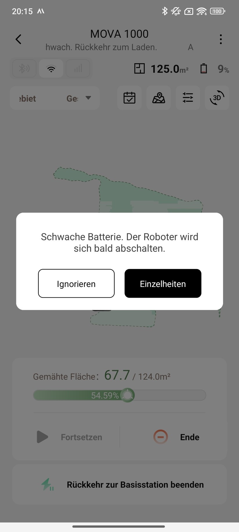 Mova 1000 – App