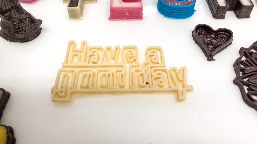 Die kreativen Möglichkeiten mit dem Schokoladen-3D-Drucker sind vielfältig.