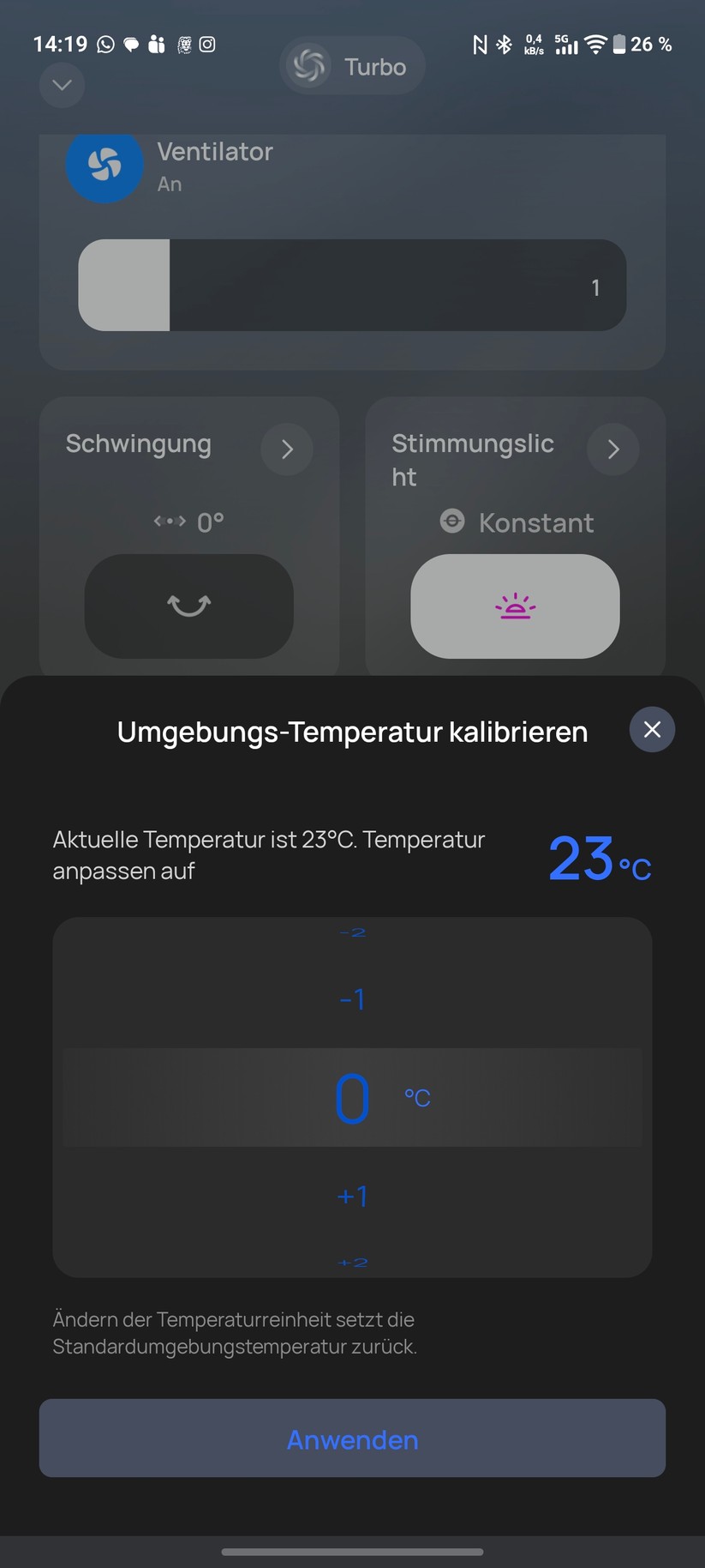 Dreo Turbocool Nebelventilator 516S Screenshot
