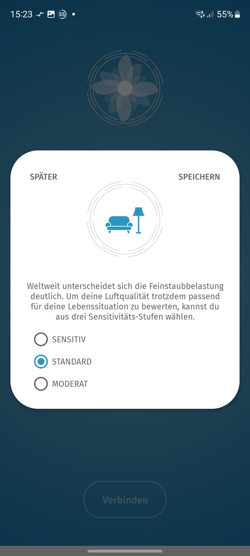 Mit der App Fresh Home kann man den Beurer-Luftreiniger mit dem heimischen WLAN koppeln und fernsteuern.