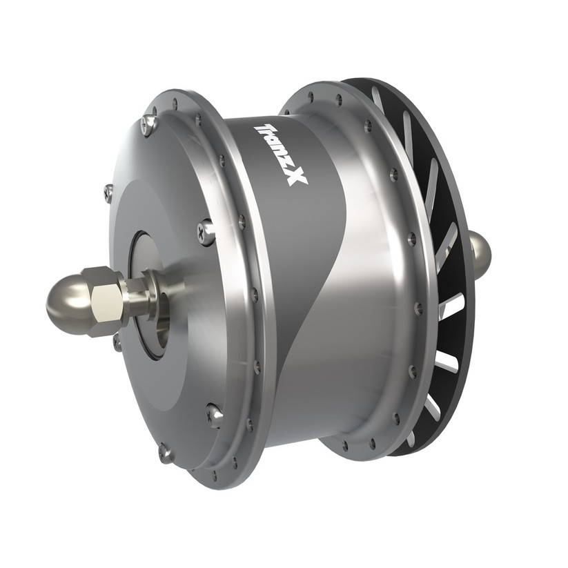 Der Frontmotor sitzt in der Nabe.