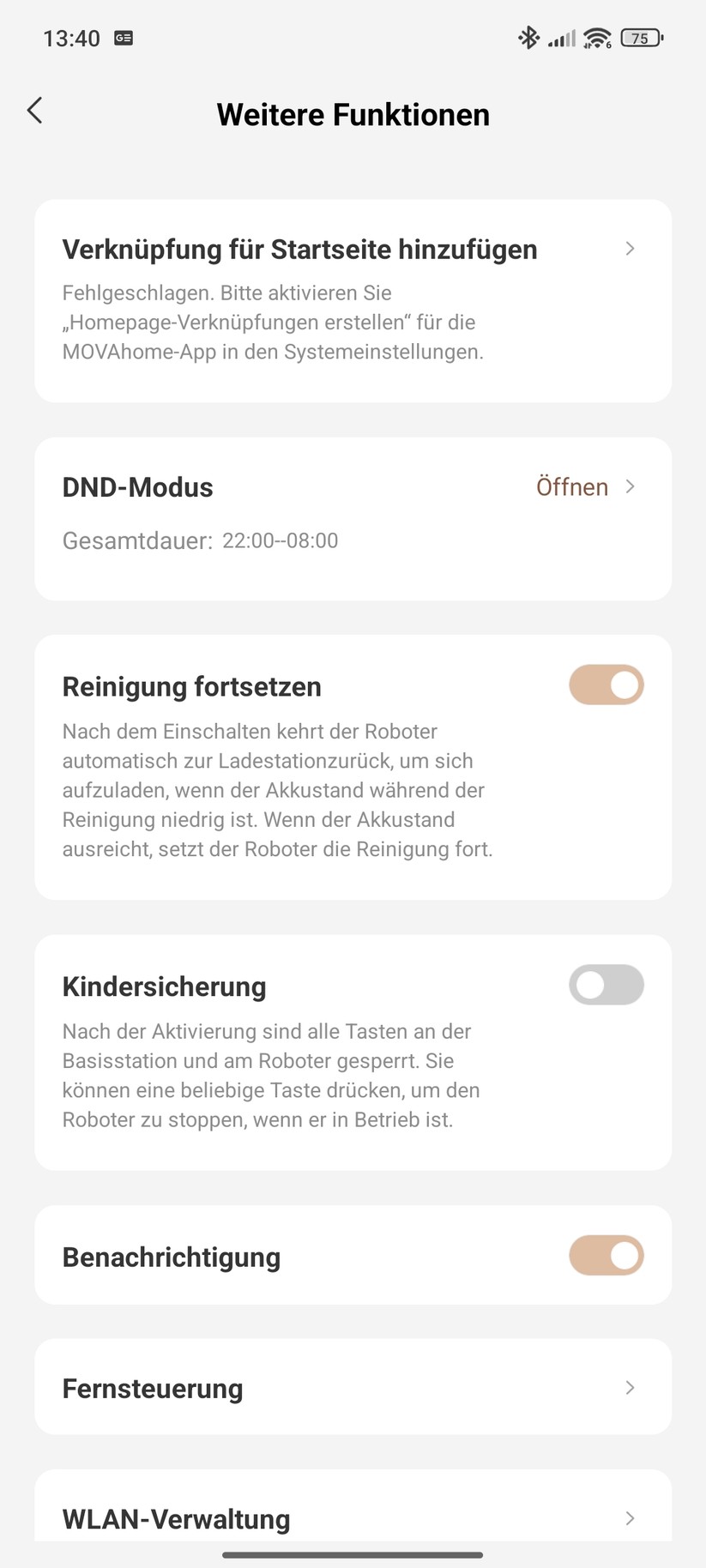 Mova Z60 Ultra Roller – App