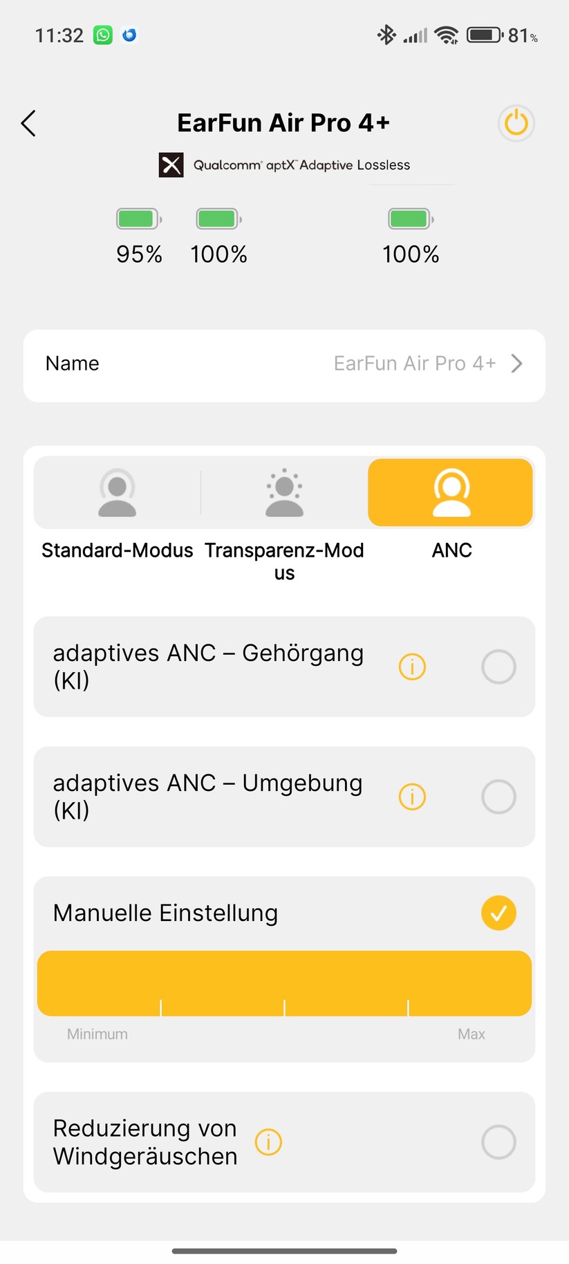 Earfun Air Pro 4+ Screenshot