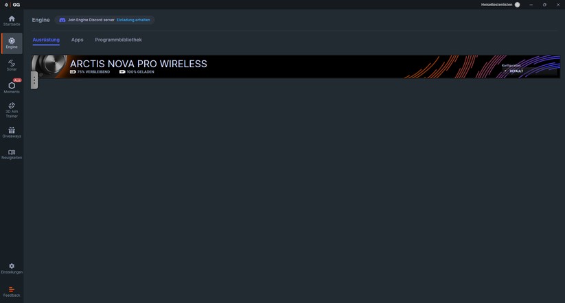 Steelseries Arctis Nova Pro Wireless - Bilder App