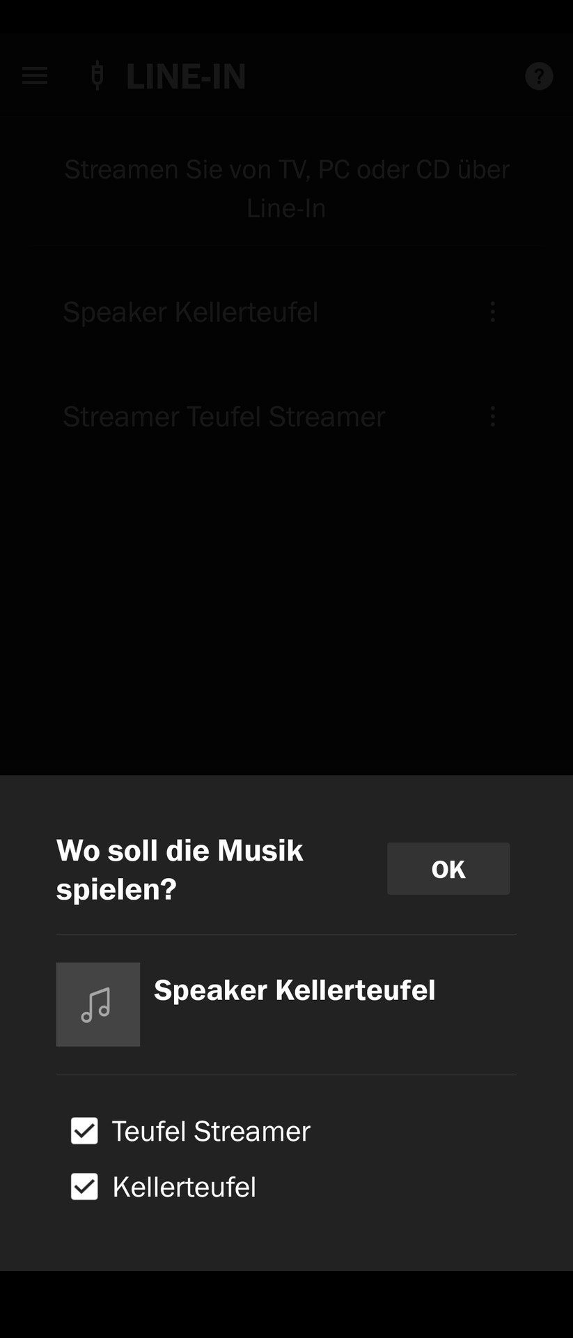 Teufel Streamer App