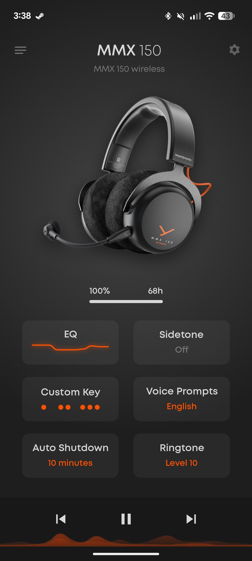Beyerdynamic MMX 150 Wireless- Bilder App