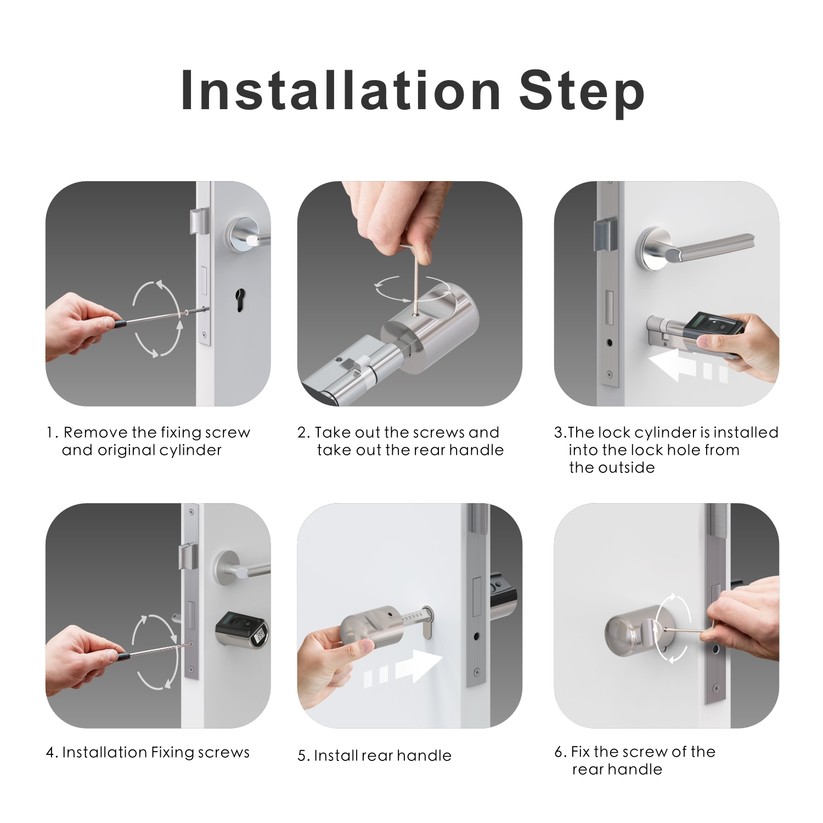 Die Installation des Welock Fingerprint Touch 41 ist schnell erledigt.